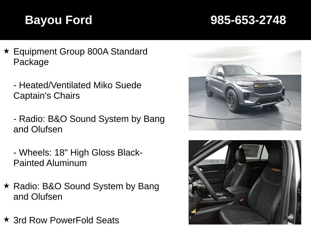 2026 Ford Explorer Tremor 800A