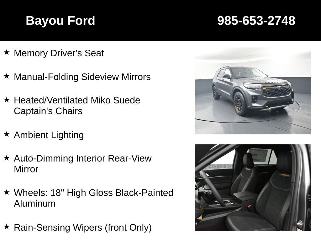 2026 Ford Explorer Tremor 800A