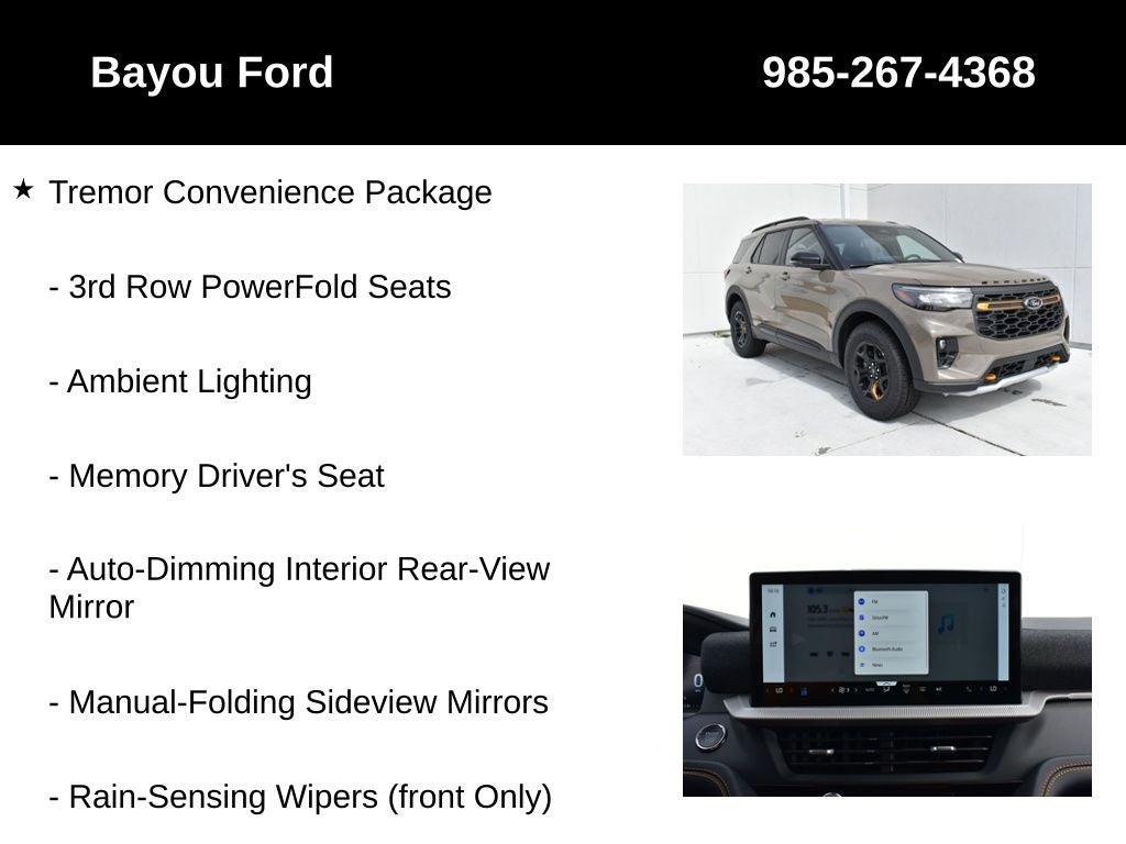 2026 Ford Explorer Tremor 800A