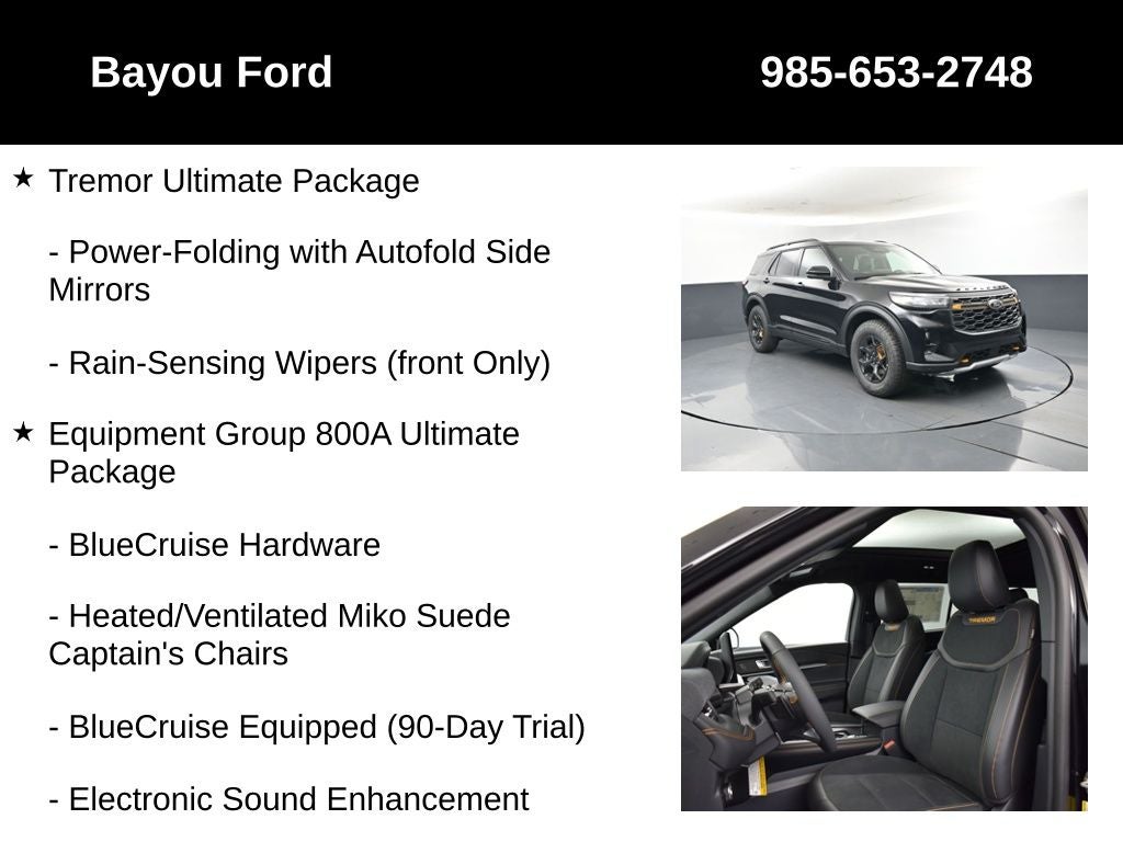 2026 Ford Explorer Tremor 800A