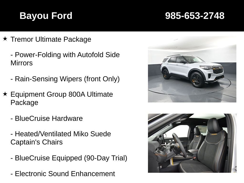 2026 Ford Explorer Tremor 800A