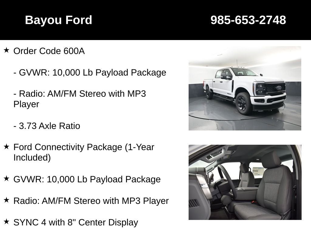 2026 Ford F-250SD XL 600A