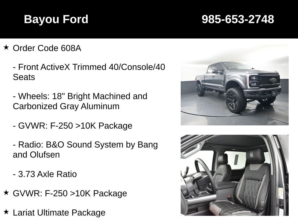 2026 Ford F-250SD SCA Black Widow