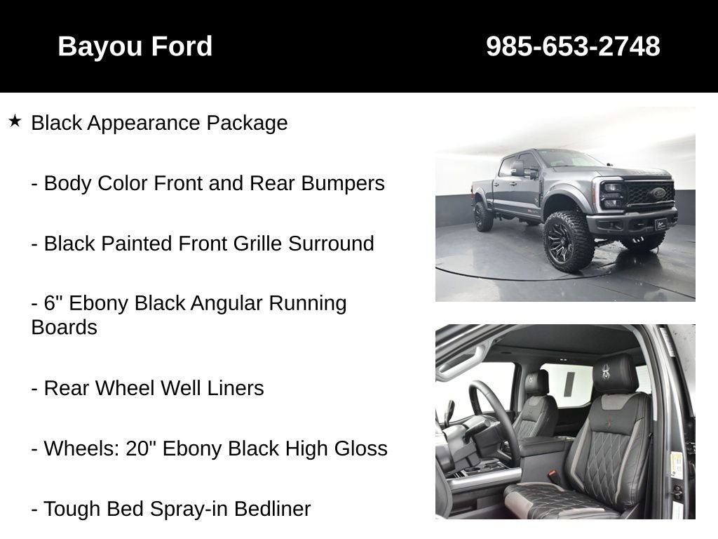 2026 Ford F-250SD SCA Black Widow