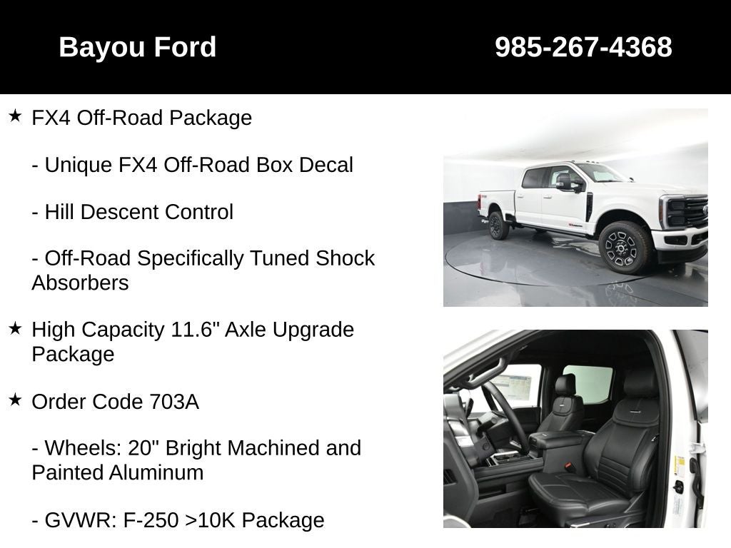 2025 Ford F-250SD Platinum 703A