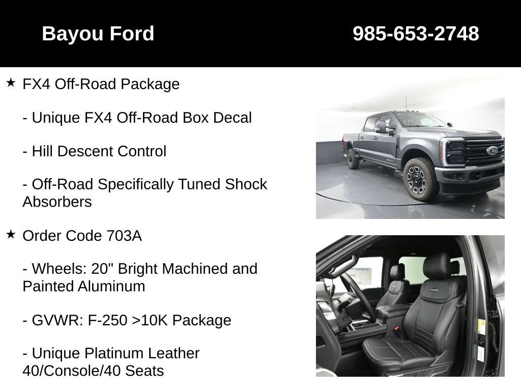 2026 Ford F-250SD Platinum 703A