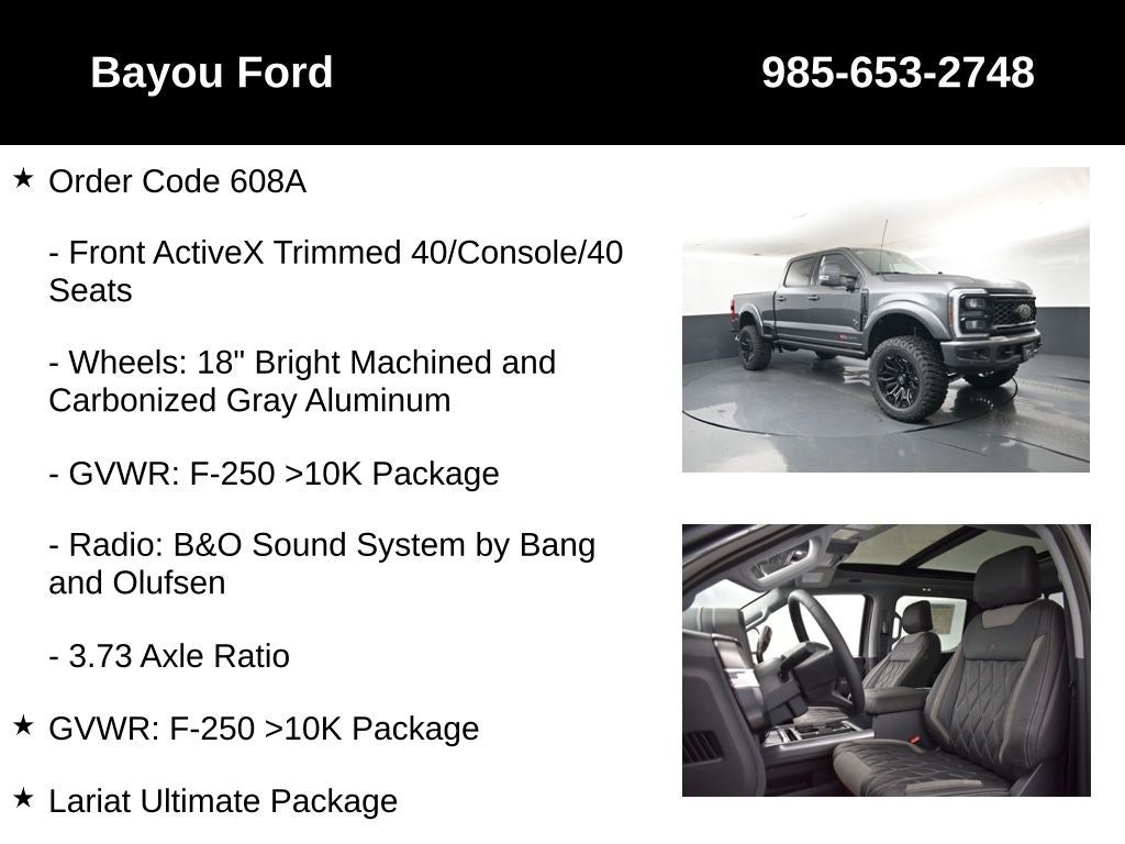 2026 Ford F-250SD Lariat Black Widow