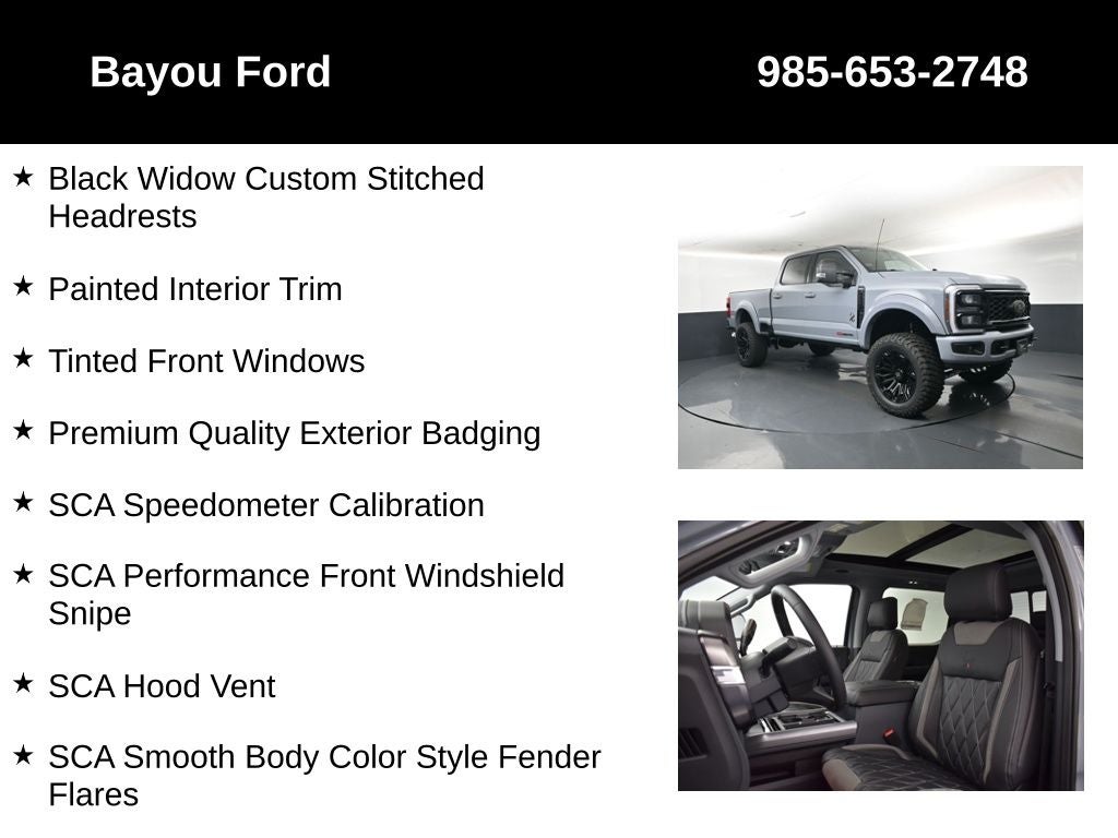 2026 Ford F-250SD SCA Black Widow