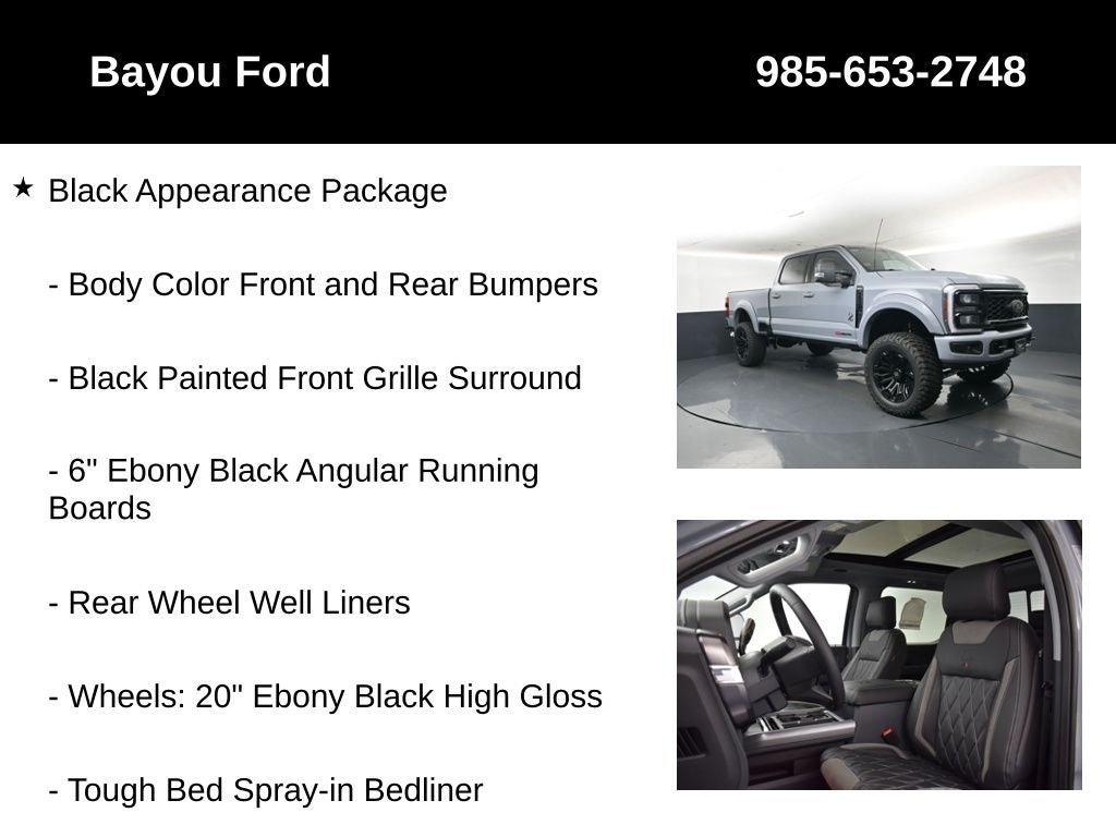 2026 Ford F-250SD SCA Black Widow