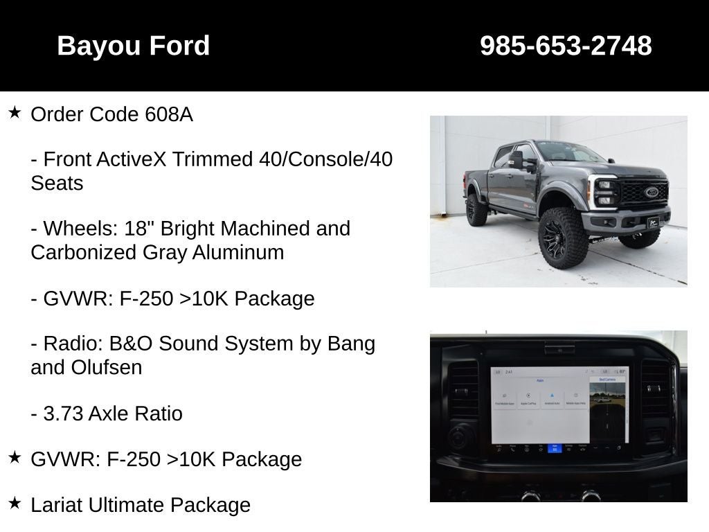 2026 Ford F-250SD SCA Black Widow
