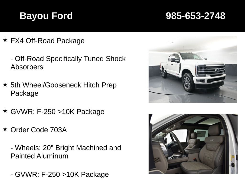 2026 Ford F-250SD Platinum 703A