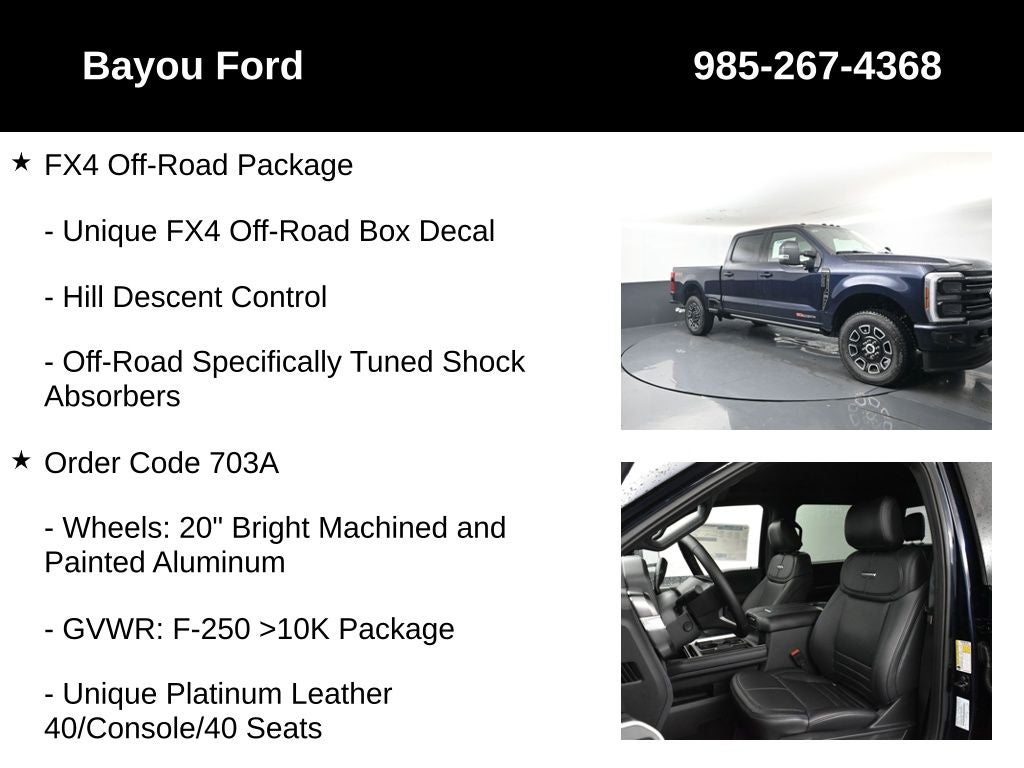 2025 Ford F-250SD Platinum 703A