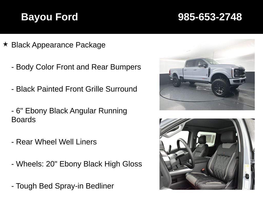 2026 Ford F-250SD SCA Black Widow