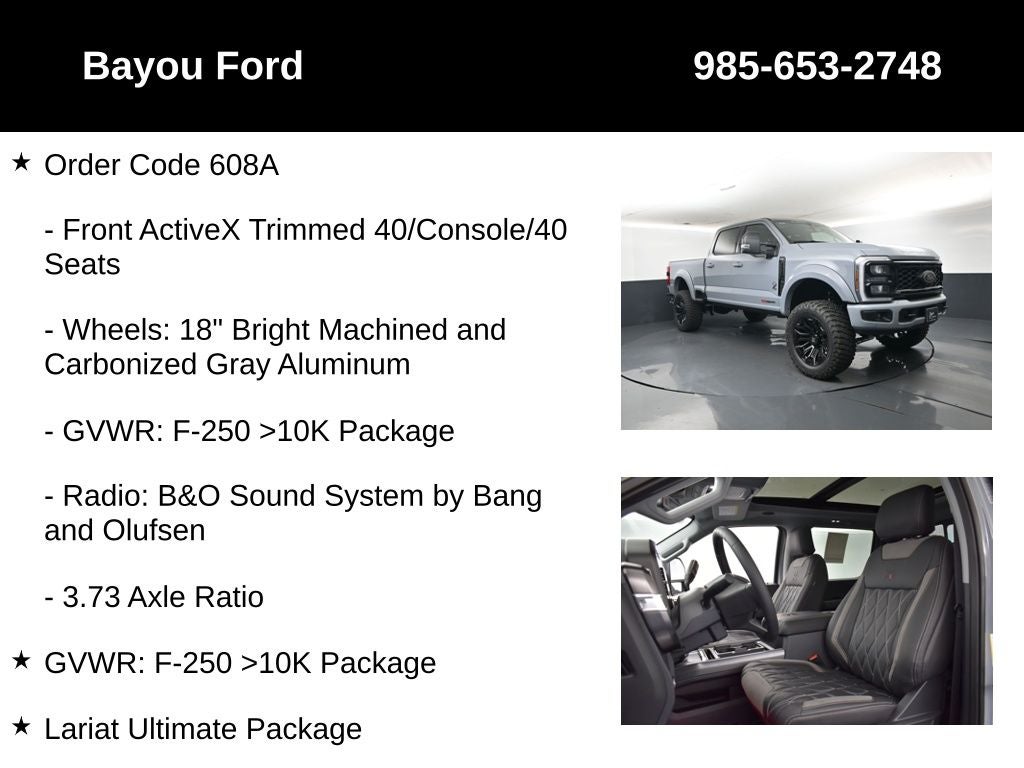 2026 Ford F-250SD Lariat Black Widow