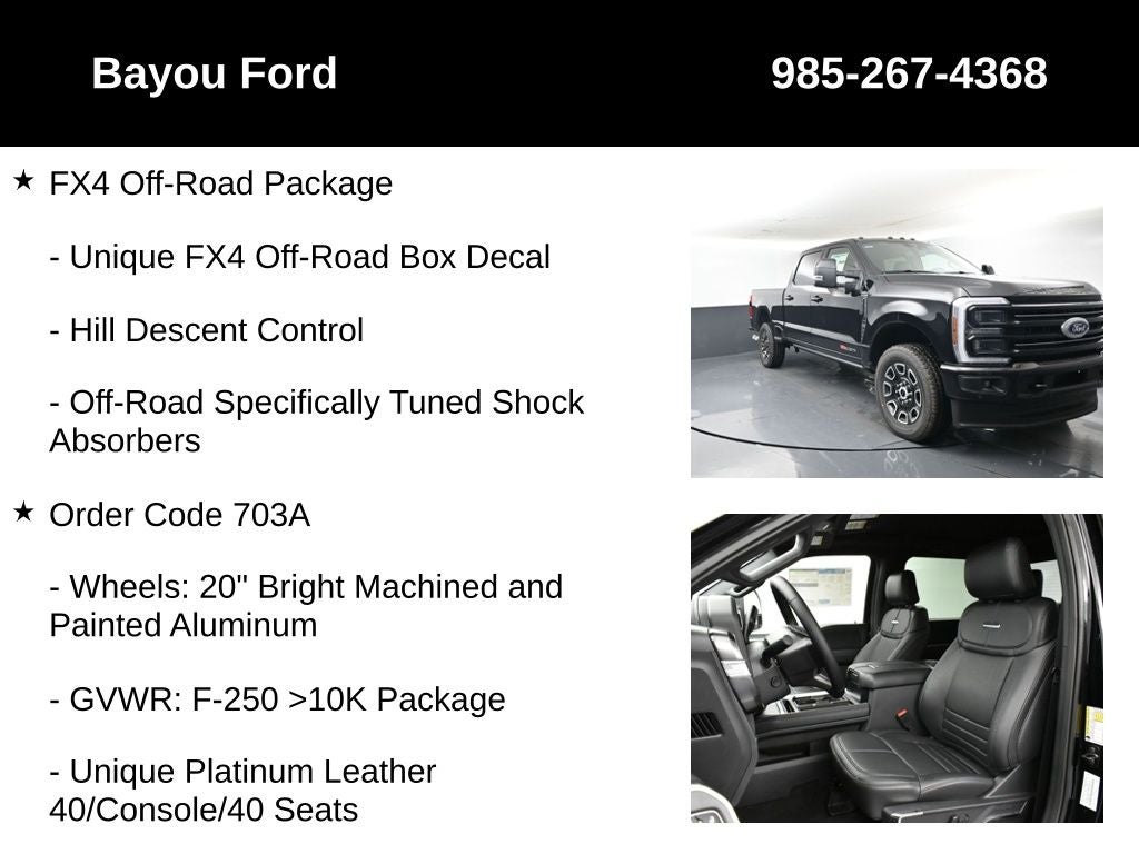 2025 Ford F-250SD Platinum 703A