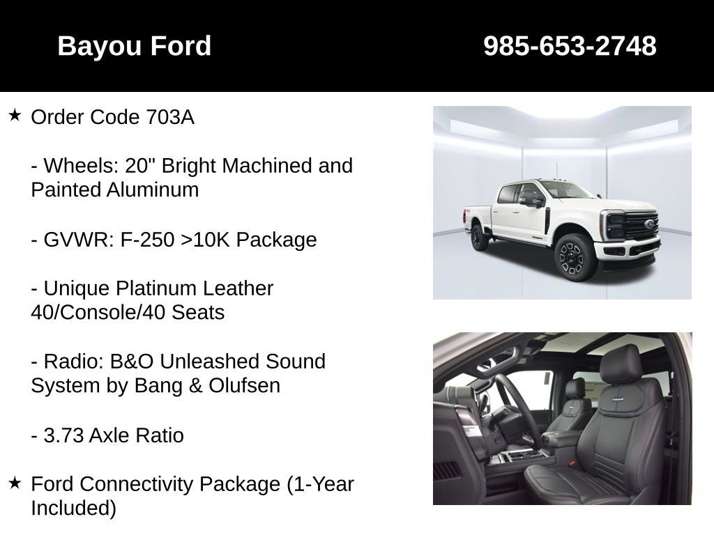 2026 Ford F-250SD Platinum 703A
