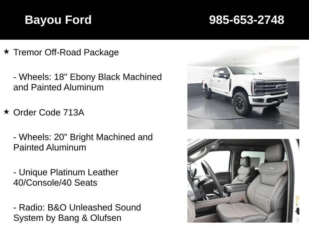 2026 Ford F-350SD Platinum 713A