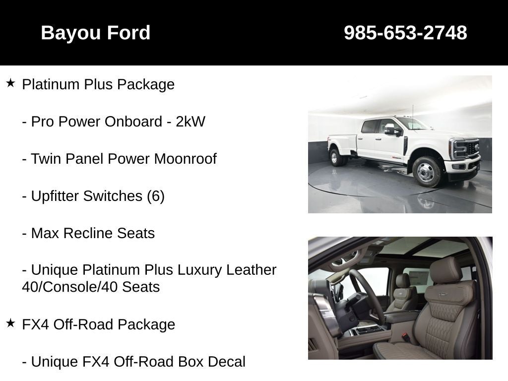 2026 Ford F-350SD Platinum DRW 723A