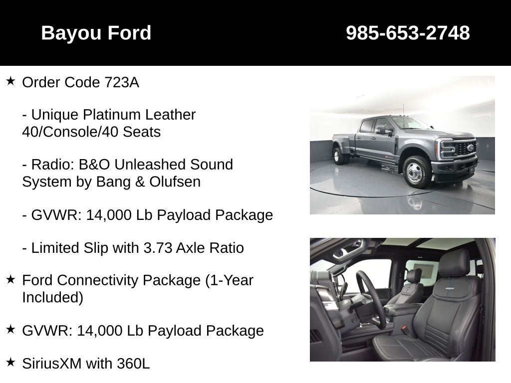 2026 Ford F-350SD Platinum DRW 723A