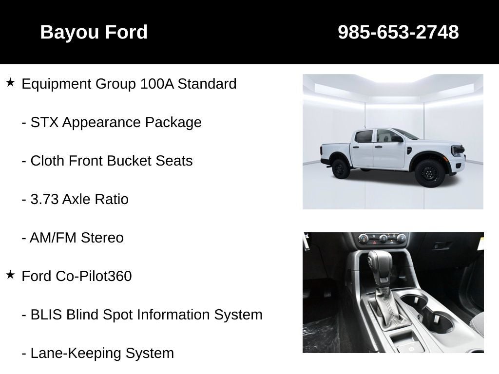 2026 Ford Ranger XL 100A
