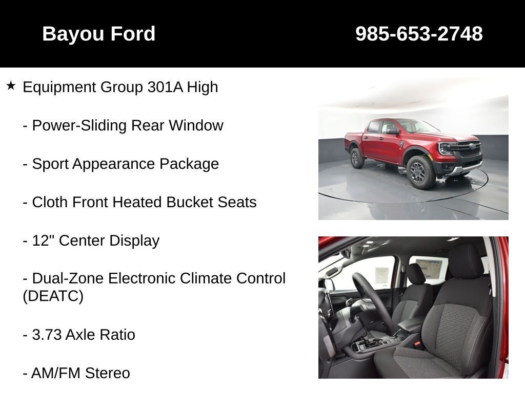 2026 Ford Ranger XLT 301A