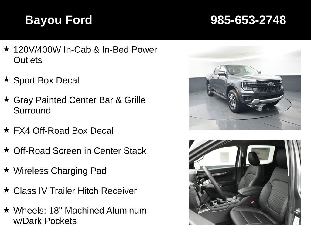 2025 Ford Ranger Lariat 500A