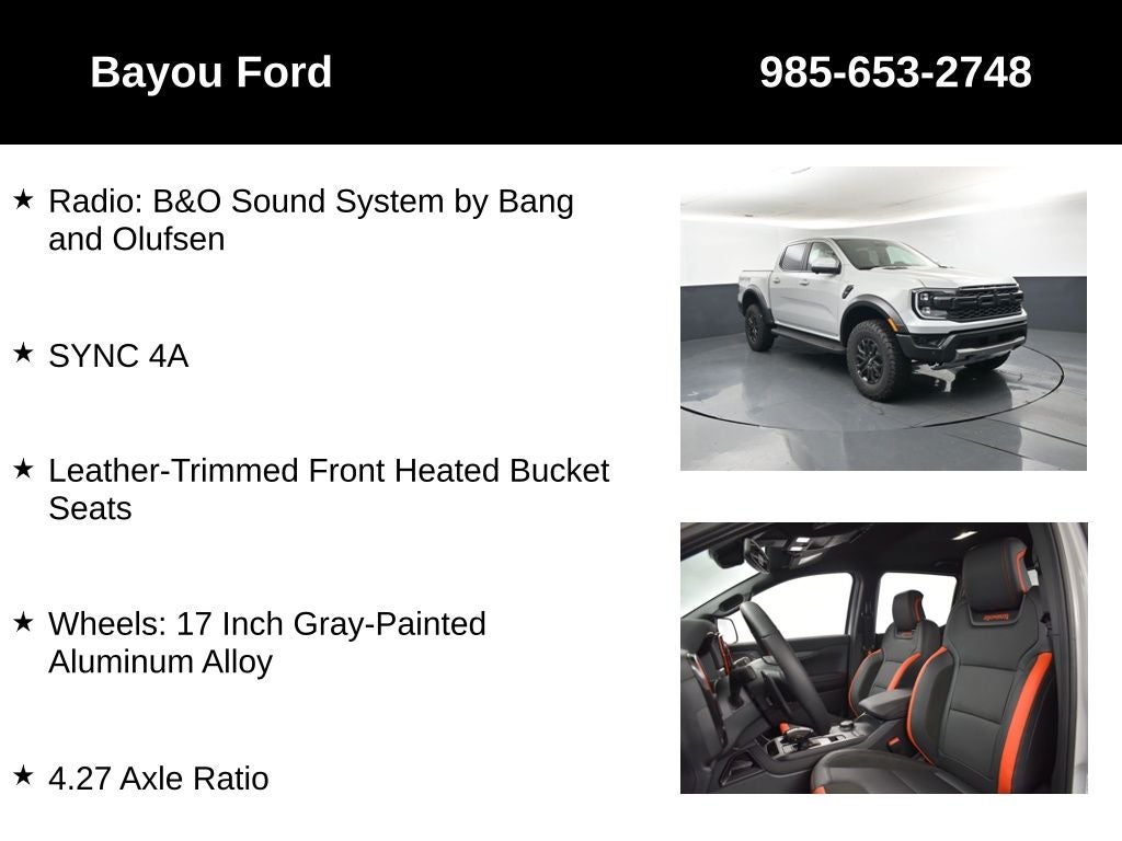 2026 Ford Ranger Raptor 800A