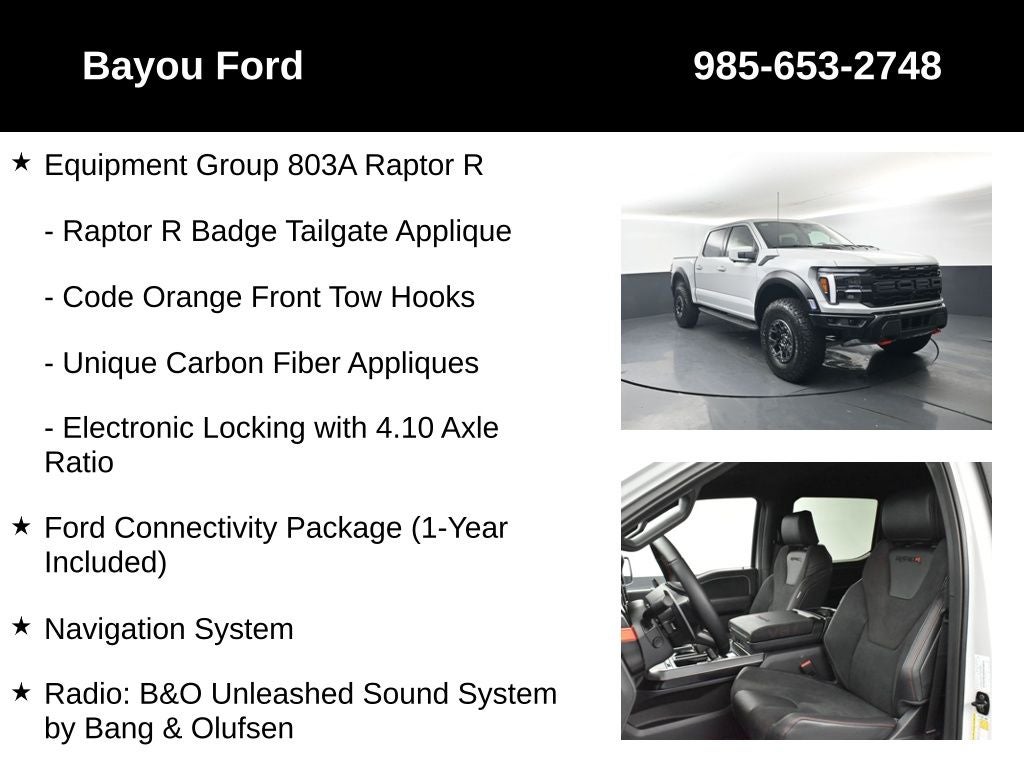 2026 Ford F-150 Raptor R 803A