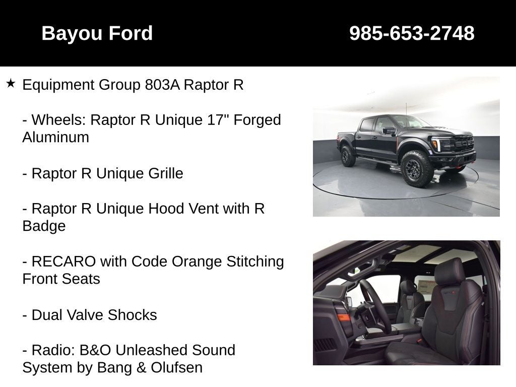 2026 Ford F-150 Raptor R 803A