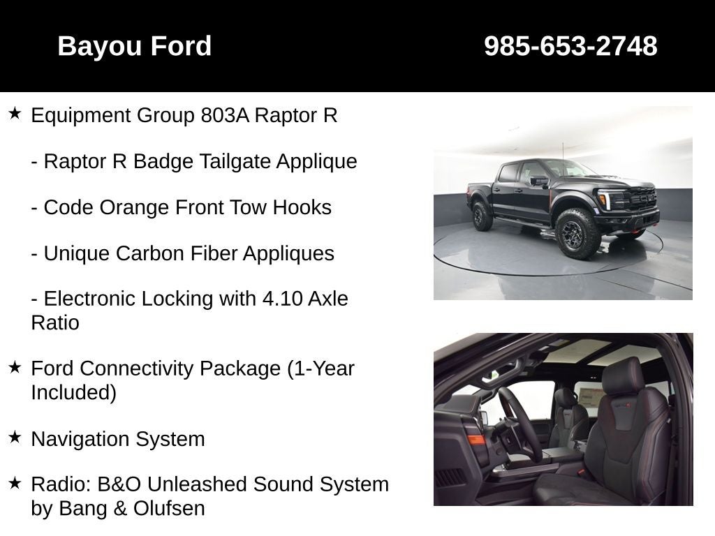 2026 Ford F-150 Raptor R 803A
