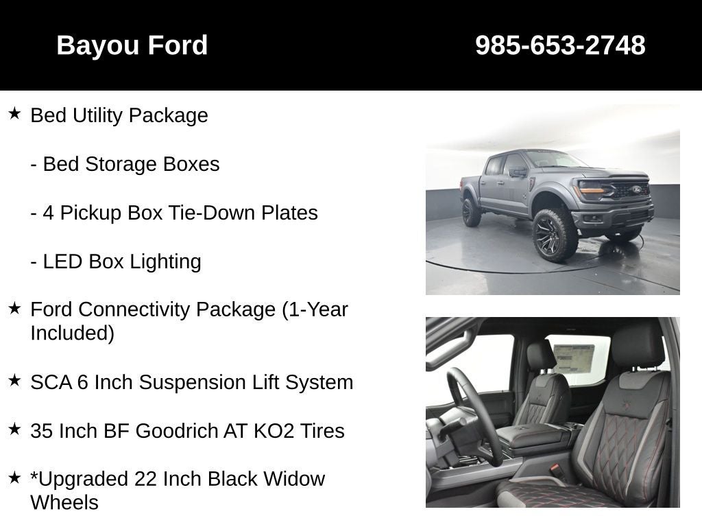 2026 Ford F-150 SCA Black Widow