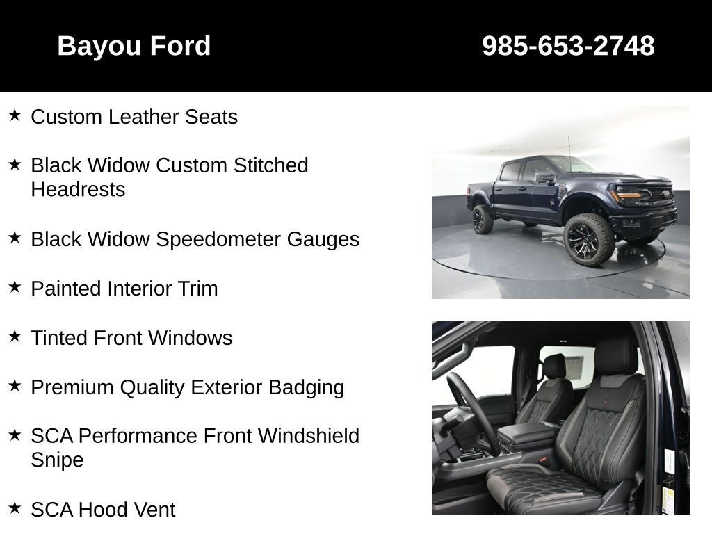 2025 Ford F-150 SCA Black Widow