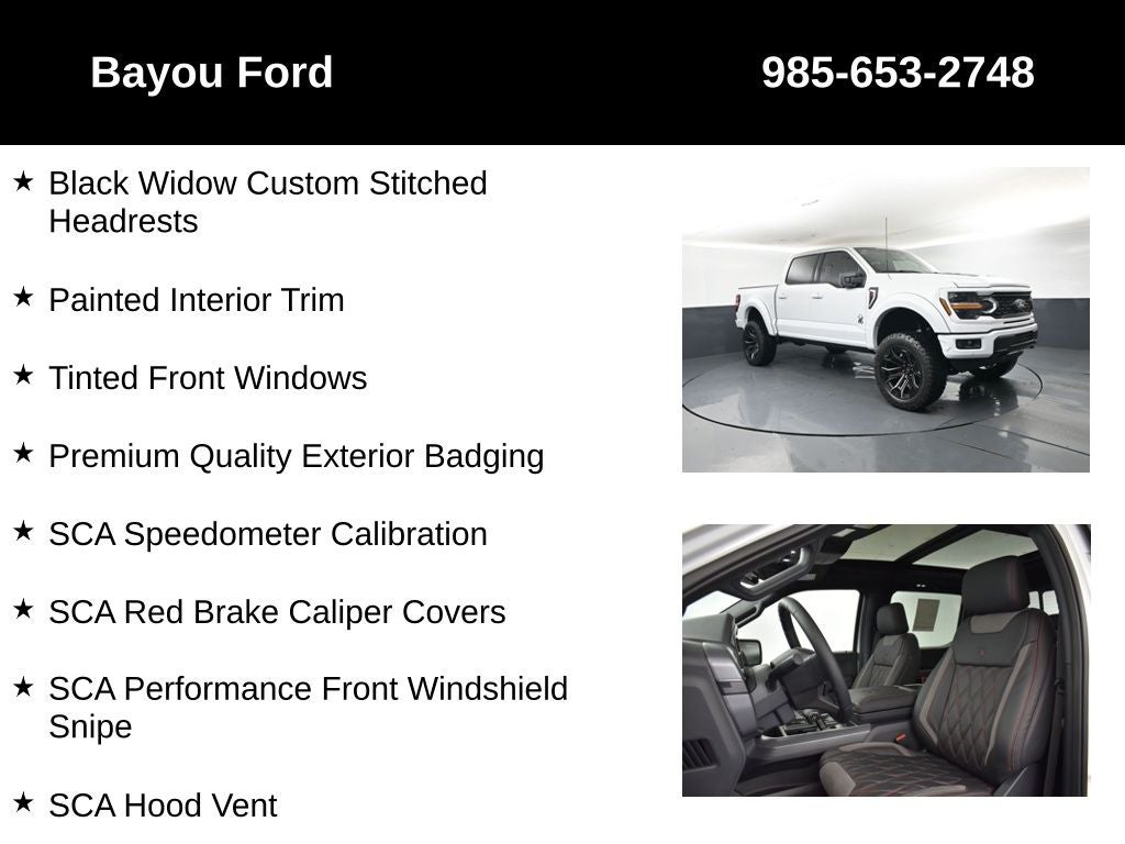 2026 Ford F-150 SCA Black Widow