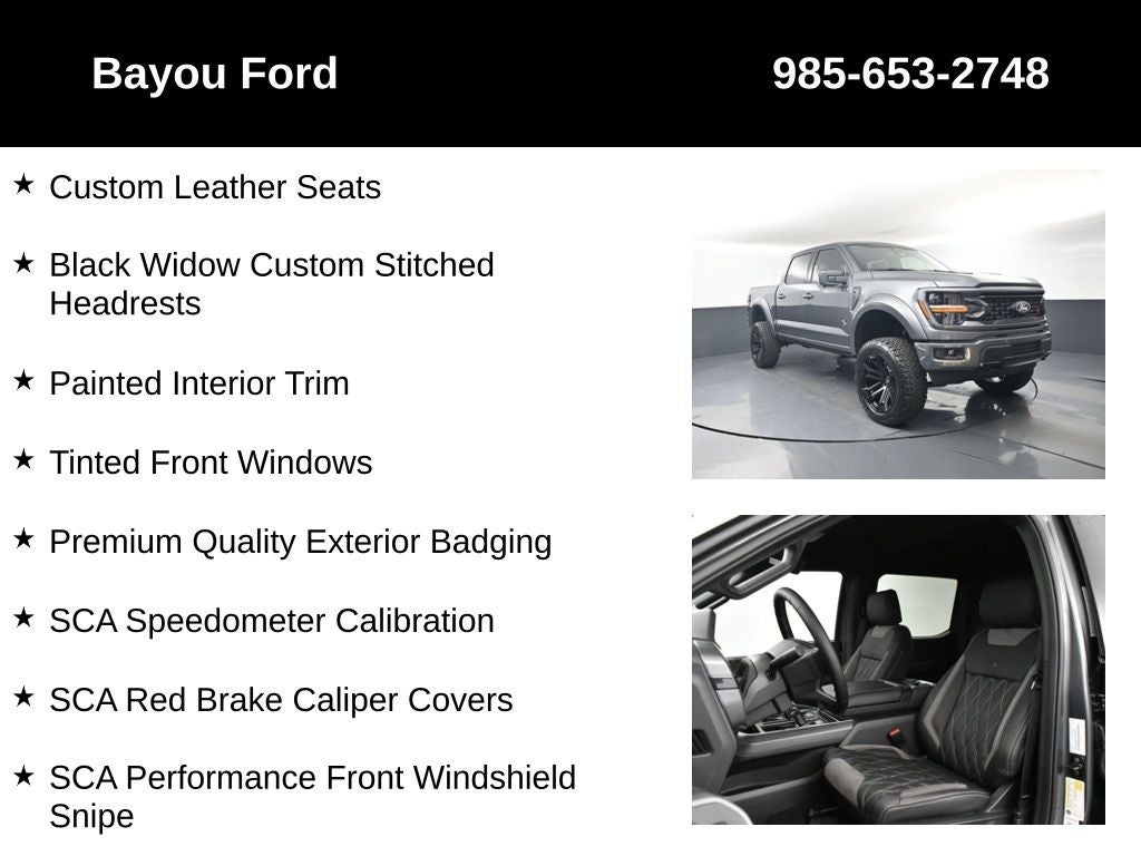 2025 Ford F-150 SCA Black Widow