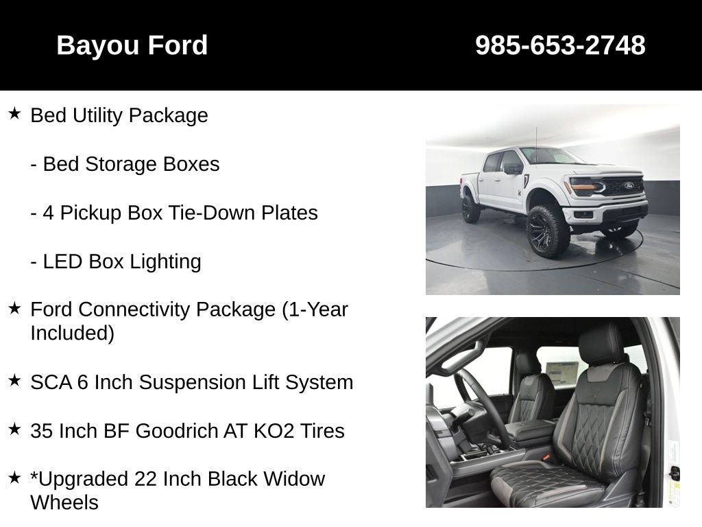 2026 Ford F-150 SCA Black Widow