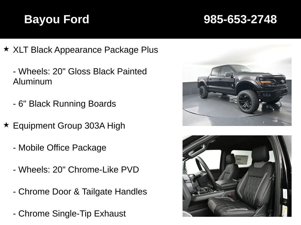 2025 Ford F-150 SCA Black Widow