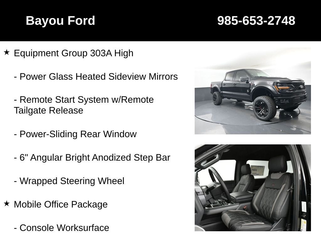 2025 Ford F-150 SCA Black Widow