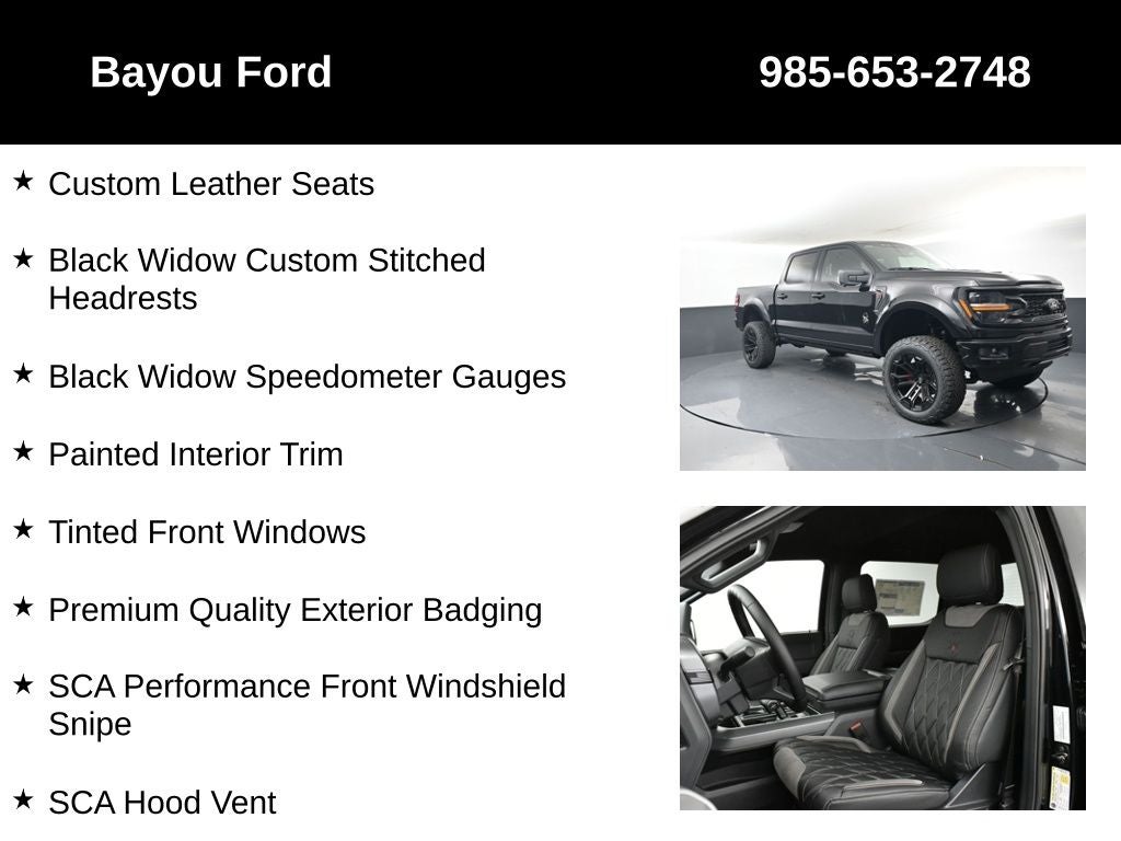 2025 Ford F-150 SCA Black Widow