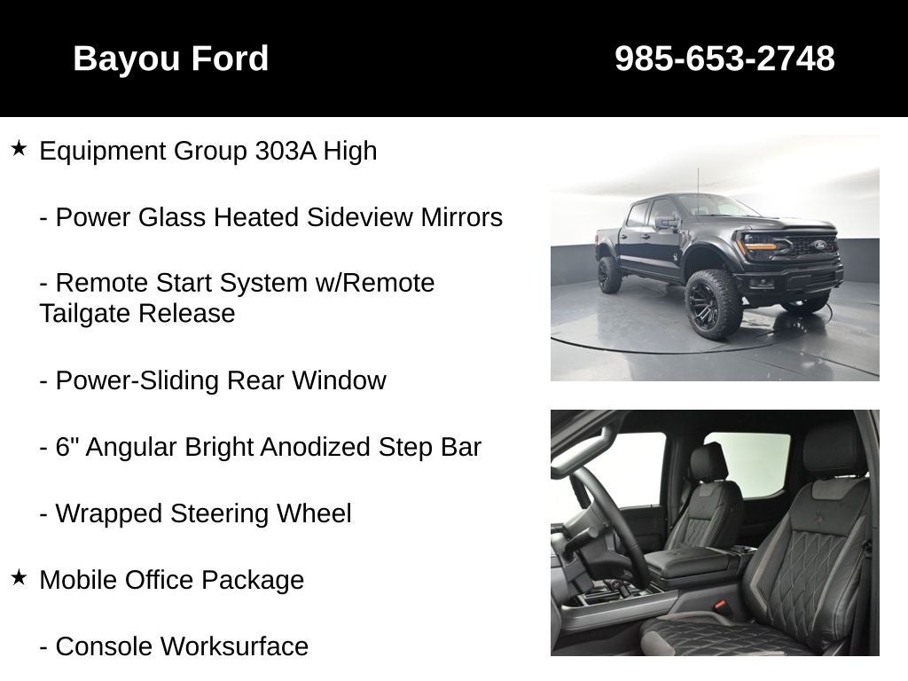 2025 Ford F-150 SCA Black Widow