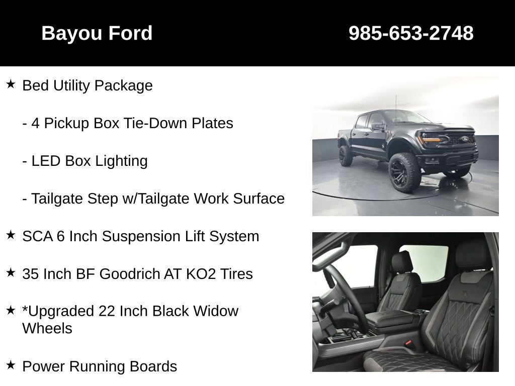 2025 Ford F-150 SCA Black Widow