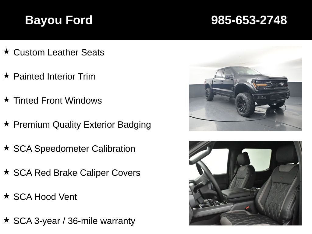 2025 Ford F-150 SCA Black Widow