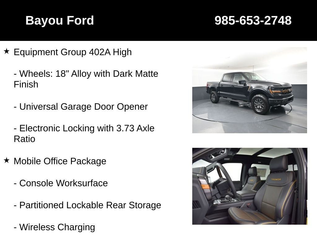 2026 Ford F-150 Tremor 402A