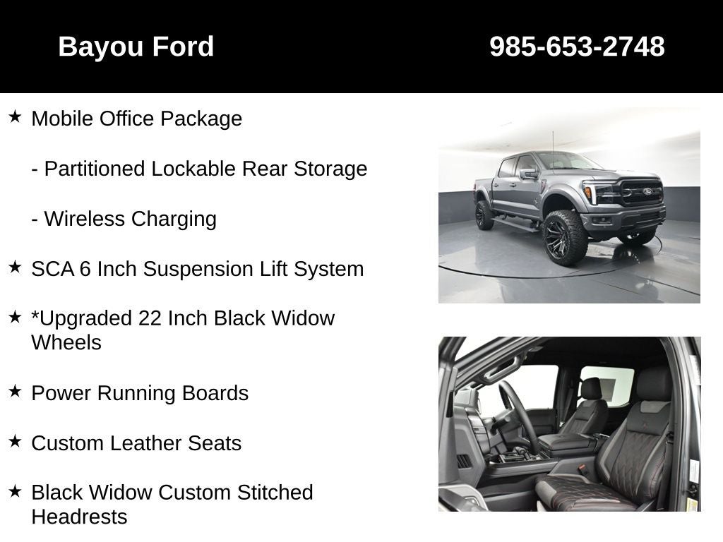 2026 Ford F-150 SCA Black Widow
