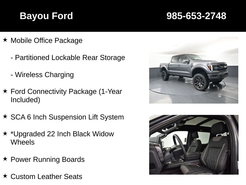 2026 Ford F-150 SCA Black Widow