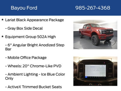 2026 Ford F-150 Lariat Black Widow