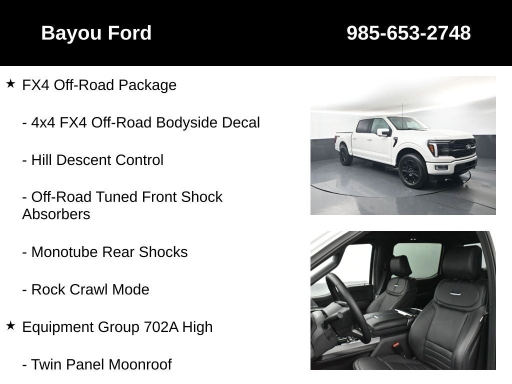 2025 Ford F-150 Platinum 702A