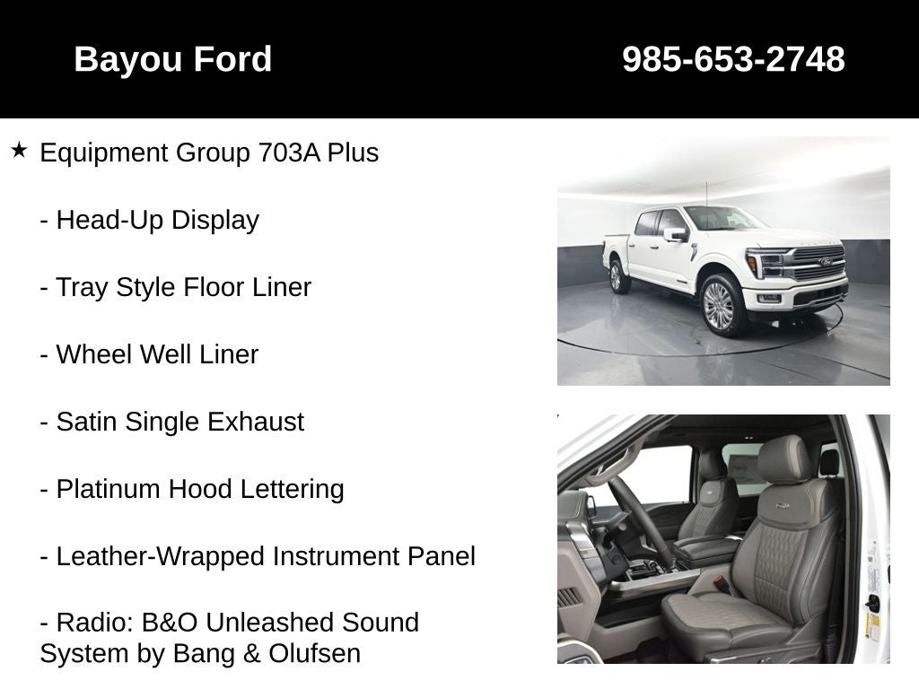 2026 Ford F-150 Platinum 703A
