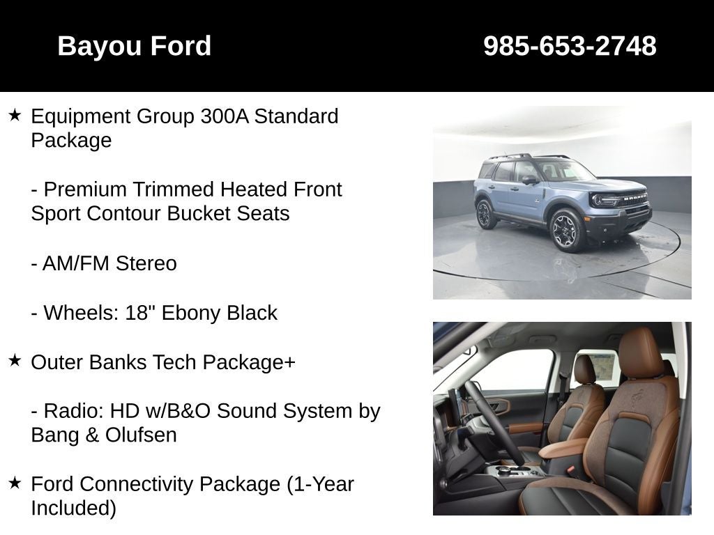 2026 Ford Bronco Sport Outer Banks 300A