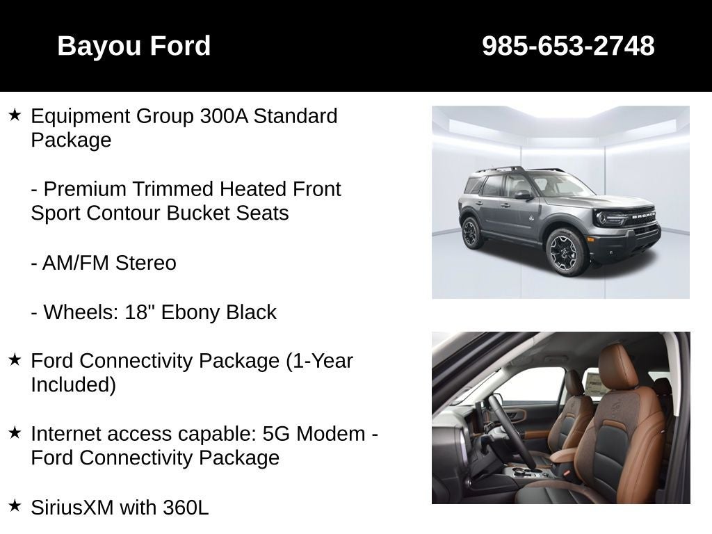 2026 Ford Bronco Sport Outer Banks 300A