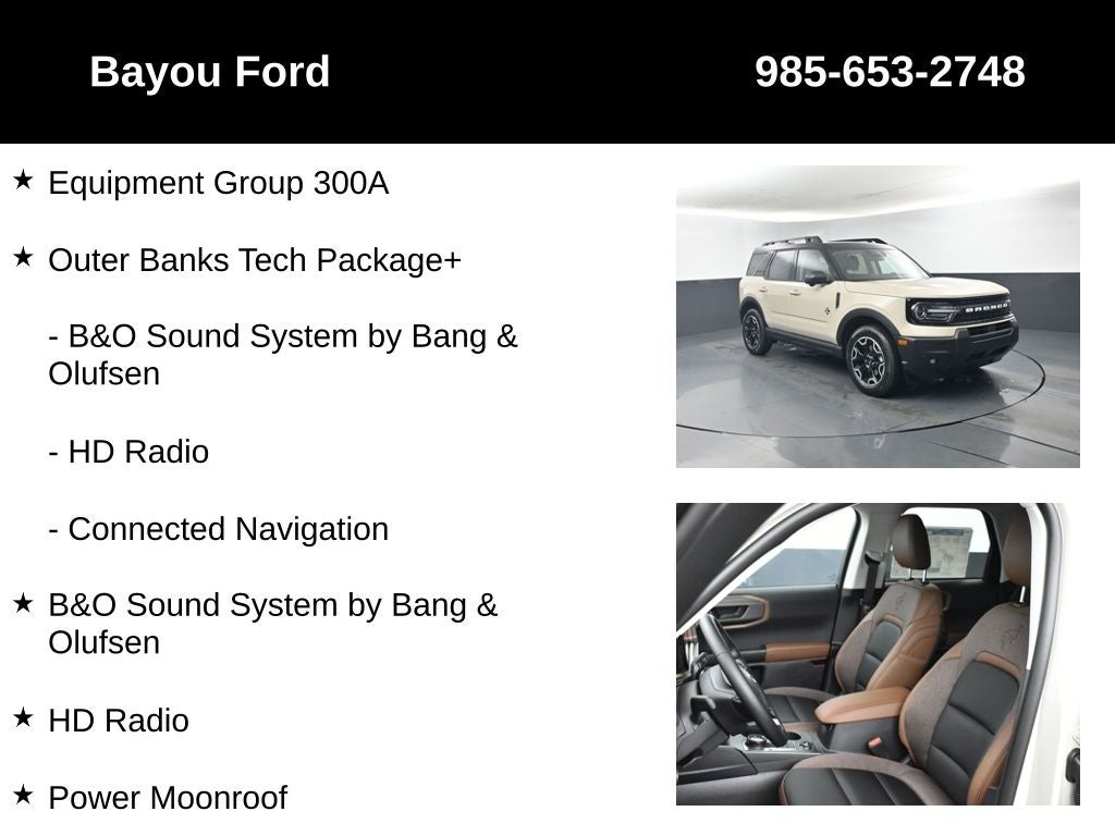 2025 Ford Bronco Sport Outer Banks 300A